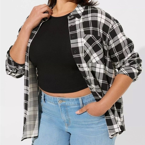 NWT Torrid Plaid Button Down Shirts Flannels 1X - Picture 9 of 9